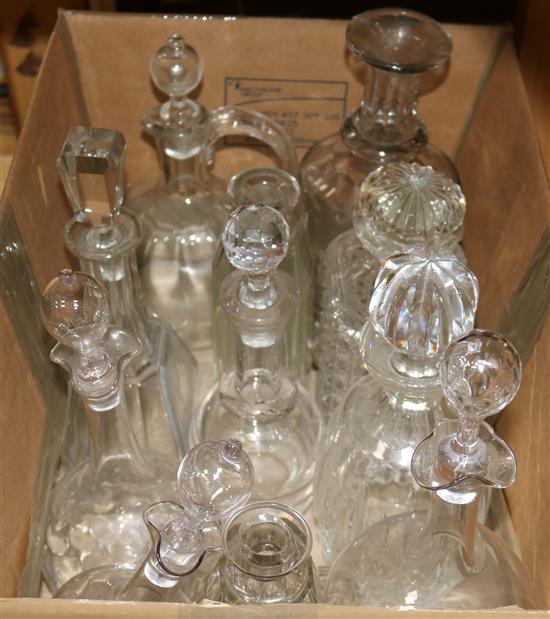 Eleven cut class decanters